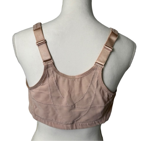 GLAMORISE womens tan wirefree front closure style CN783 unpadded bra NWOT - Picture 9 of 9